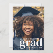 Moderner Grad 2 Foto Abschluss Ankündigung (Vorderseite)