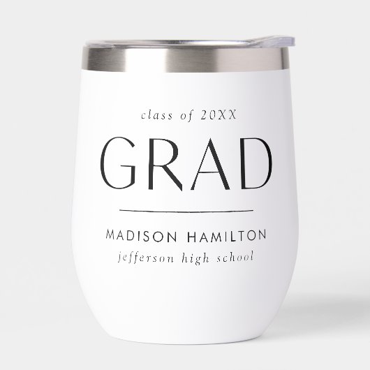 Moderner Grad Black-Abschluss (Links)