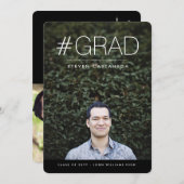 Moderner Grad Einladung (Vorne/Hinten)