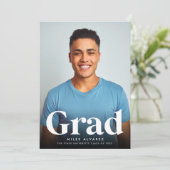 Moderner Grad | FOTO ABSCHLUSS Ankündigung (Stehend Vorderseite)