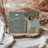 Moderner Grad Foto Abschluss Ankündigung