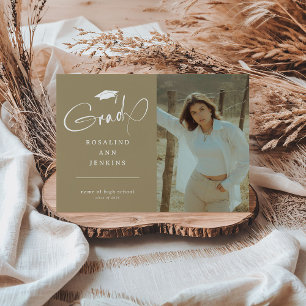 Moderner Grad Foto Abschluss Ankündigung