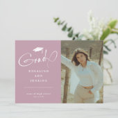 Moderner Grad Foto Abschluss Ankündigung (Stehend Vorderseite)