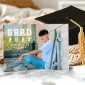 Moderner Grad Foto Abschluss Einladung