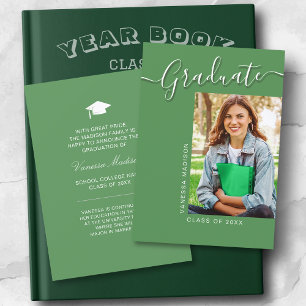 Moderner Grad Green 1 Foto Elegantes Script Ankündigung