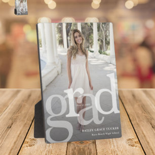 Moderner GRAD Overlay Class Jahr Foto Abschluss Fotoplatte