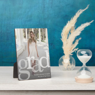 Moderner GRAD Overlay Class Jahr Foto Abschluss Fotoplatte