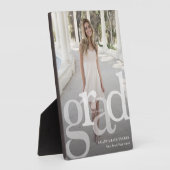 Moderner GRAD Overlay Class Jahr Foto Abschluss Fotoplatte (Seite)