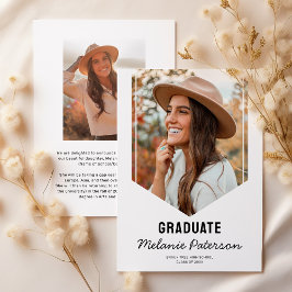 Moderner Grad Sash Foto Abschluss Ankündigung