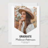 Moderner Grad Sash Foto Abschluss Ankündigung (Vorderseite)