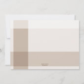 Moderner Grad Typ Minimalistisches Foto Party Einl Einladung (Rückseite)