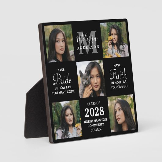 Moderner Graduate 5 - Abschluss für FotoCollage Fotoplatte (Vorderseite)