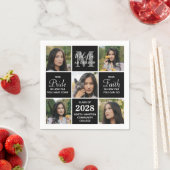 Moderner Graduate 5 - Abschluss für FotoCollage Serviette (Beispiel)