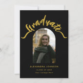 Moderner Graduate Arch Foto Abschluss Ankündigung (Vorderseite)