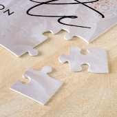 Moderner Graduate Black Script Foto Abschluss Puzzle (Seite)