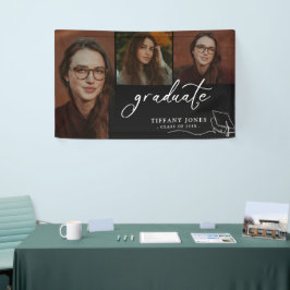 Moderner Graduate Foto Abschluss Banner