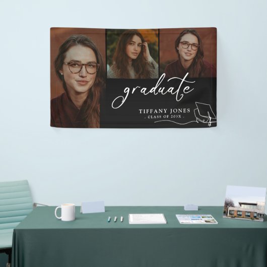 Moderner Graduate Foto Abschluss Banner (Messeveranstaltung)