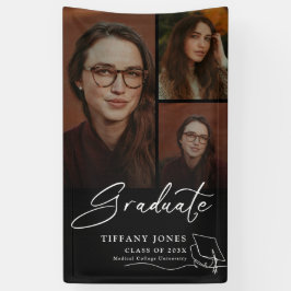 Moderner Graduate Foto Abschluss Banner