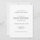 Moderner Graduate Foto Abschluss Einladung (Rückseite)