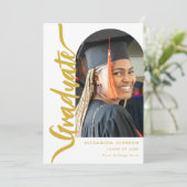 Moderner Graduate Foto Arch Ankündigung (Stehend Vorderseite)
