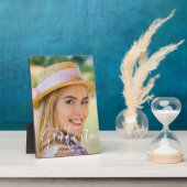 Moderner Graduate Simple Custom Foto Abschluss Fotoplatte (Seite)