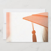 Moderner Graduate Text High School Foto Abschluss Ankündigung (Rückseite)