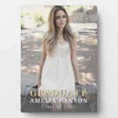 Moderner Graduate Voll Foto Abschluss Fotoplatte (Vorderseite)