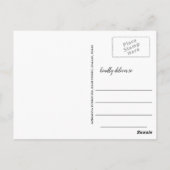 Moderner Graduierter Hut Save the Date Foto Postkarte (Rückseite)