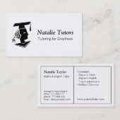 Moderner graduierter persönlicher visitenkarte (Vorne/Hinten)