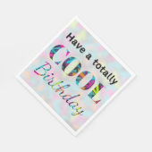 Moderner Graffiti Neon-Effekt zum Totalen Coolen G Serviette (Ecke)