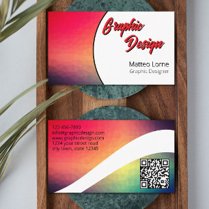 Moderner Grafikdesigner Visitenkarte