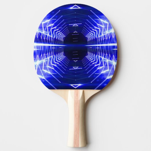 Moderner, grafischer Vortex, blau - Tischtennis Schläger (Vorderseite)