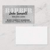 Moderner Grau-Barber Visitenkarte (Vorne/Hinten)