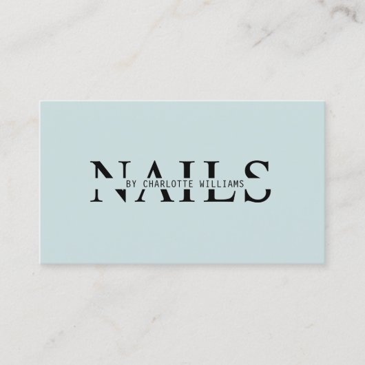 Moderner, grau-blau, QR-Code Visitenkarte (Vorderseite)