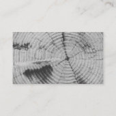 Moderner Grau-Scala-Baum Visitenkarte (Rückseite)