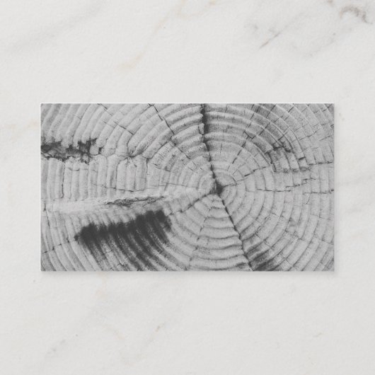 Moderner Grau-Scala-Baum Visitenkarte (Rückseite)