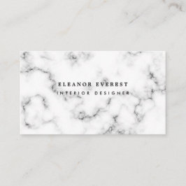 Moderner grauer Marmor beruflich Visitenkarte