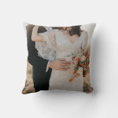 Moderner grauer Marmor - unser erstes Weihnachtsfe Kissen (Rückseite)