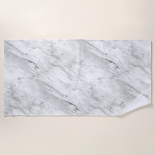 Moderner grauer Marmorstein Strandtuch (Vorderseite)