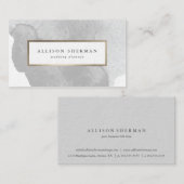 Moderner Grauer Minimal Visitenkarte (Vorne/Hinten)