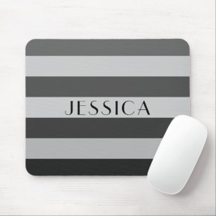 Moderner grauer Name Mousepad