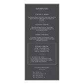Moderner grauer QR-Code für professionelle Berater Werbekarte (Hinten)
