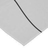 Moderner Grauer Schwarzer Thanksskript-Erntedank Kurzer Tischläufer (Ecke)