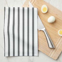 Moderner grauer Streifen Geschirrtuch