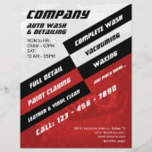 Moderner grauer und roter Flyer (Vorne)