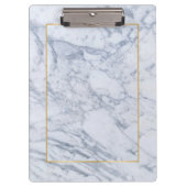 Moderner grauer und weißer Marmorstein Klemmbrett (Vorderseite)