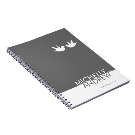 Moderner graues notizblock (Rechte Seite)