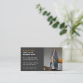 Moderner Grauhammerhandyman Service Visitenkarte (Stehend Vorderseite)