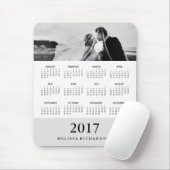 Moderner Graustreifen 2017 Kalender und Foto Mousepad (Mit Mouse)