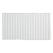 Moderner Graustreifen Kissenbezug (Rückseite-Links)